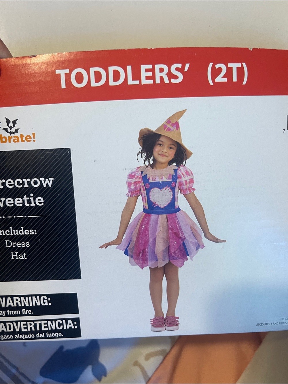 Pink and Purple Scarecrow Sweetie Toddler Costume (2T)